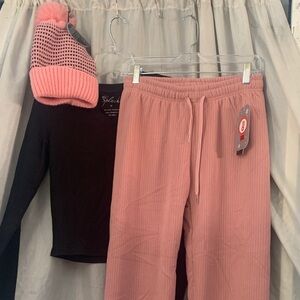 Pink Super Warm lined Joggers